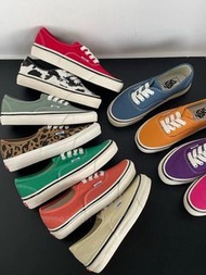 Vans Authentic 44 DX 安納海姆經典復古棋盤格豹紋糖果色系低幫帆布鞋
