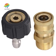 [In stock]-Pressure Washer Adapter Set M22 To 1/4 Inch Quick Connect Kit, M22 14Mm To 1/4 Inch Quick
