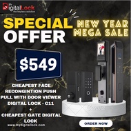 C11 DOOR CAMERA DIGITAL LOCK + CHEAPEST GATE DIGITAL LOCK BUNDLE