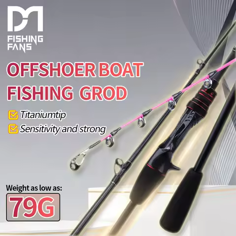 FISHINGFANS Casting Jigging Rod 1.7m slow Jigging Rod Light Weight Powerful titanium tip for squid O