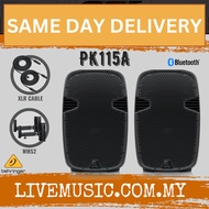 Behringer PK115A Active 800W 15" PA Speaker System with Bluetooth With Speaker Stand - Each / Pair ( PK-115A / PK 115A )