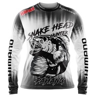 Edition Fishing Shirt Sublimation SNAKEHEAD TOMAN FISHING JERSEY BAJU Shirt Size XS-3XL
