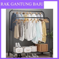 Place Hanging Clothes Rack Hanging Iron Clothes Hanging Clothes Rack Clothes Rack Single Double Pole