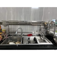 Kệ chén bồn đa năng inox 304 PHÚC HƯNG PHÁT kích thước đa dạng dài 8090cm1m11m12m x rộng chân 33cm x