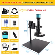 YIZHAN HDMI USB Industrial Electronic Digital Video Microscope Camera 48MP 1080P 60FPS 4K + LED ligh