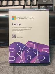 Microsoft 365 Family Box 1 Years Office FPP 6 Users ของแท้ 6GQ-01896 1 กล่อง