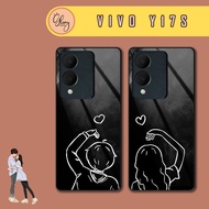 Softcase Vivo Y17S - Case Hp Vivo Y17S - Casing Hp Vivo Y17S - Case Couple - Vivo Y17S - Acrylic Gla