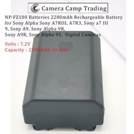 NP-FZ100 Battery 2280mAh Rechargeable Battery for Sony Sony A9/ Sony Alpha 9R/ Sony A9R/ Sony Alpha 