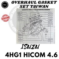 ISUZU 4HG1 HICOM 4.6 TAIWAN OVERHAUL GASKET SET