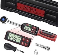 VANPO 3/8-Inch Drive Digital Torque Wrench, Electronic Torque Wrench (2.2-44.3 ft-lbs./3-60Nm), Torq