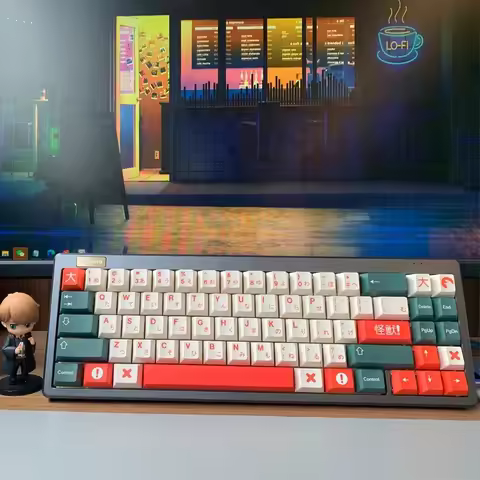 1 Set GMK Kaiju Keycaps PBT Dye Sublimation Key Caps Cherry Profile Keycap With ISO Enter 6U 6.5U 7U