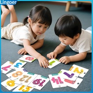 Lingoer| Children Phonics Flash Card Cvc Word Blending Board Cvc Word Game for Kids Phonics Flash Ca