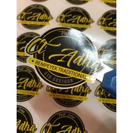 STICKER MURAH TERMASUK DESIGN KOTAK MAKANAN DOORGIFT GOODIES KAHWIN PRINTING CEPAT MINIMUM 100PCS RM