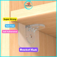 Self adhesive bracket hook clip hook / bracket cangkuk sokongan cangkuk rack support cabinet support pelekat rak gantung