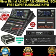 Mixer Dital ASHLEY A16 A 16 ORINAL 16CH FREE HARDCASE KOPER KAYU +