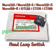 Dash 110 V1/Wave125/Wave 125 S/Wave125 X/Wave 100 R/SM Sport/GT 128/CT 110 100 Handle Switch Head La
