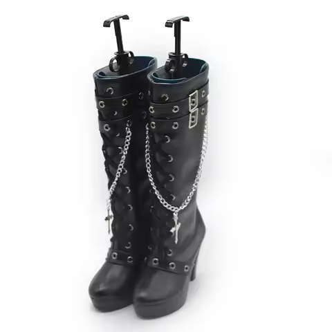 Todo Yurika Cosplay shoes Anime Aikatsu Cosplay Costume Women Lolite black punk Halloween Party boot