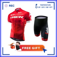 [READY STOCK] TREK Road Bike Cycling Jersey Baju Team Basikal Short Sleeve Jersey/Pants Men