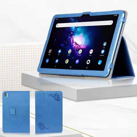 Funda For TCL TAB 10 Gen 2 2023 8496G 10.36" Tablet PC Embossed Case Cover with Hand Strap