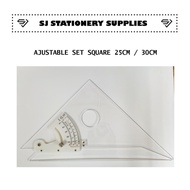 ADJUSTABLE SET SQUARE 25CM / ADJUSTABLE SET SQUARE 30CM