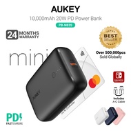 Aukey PB-N83S/PB-Y55 MINI 10000MAH 20W PD Fast Charging Powerbank (24 Months Warranty)