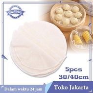 Isi 5 30cm 40cm Kain Alas Kukus Kukusan Roti Kue Bakpao Siomay Pangsit Dimsum Mantou