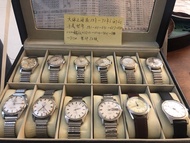 上海牌古董機械錶12只，蓋括581、611、631、657、1110、1120、解放、1523、1524、7621、SBIH、7120，時間由1958年至1972年上海手表𠂆生產的各款主要型號。非常難