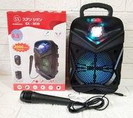 [ COD ] Speaker Bluetooth Karaoke Extra Bass Gratis Mic - Salon Aktif Portable Full Bass - Speaker S