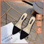 H10: 5p and 7p square heel mica mixed loafers