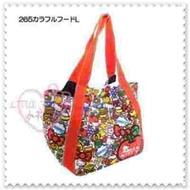 小花花日本精品♥Hello Kitty蘋果造型圖大容量手提包帆布包托特包肩背包側背包(大)42046301