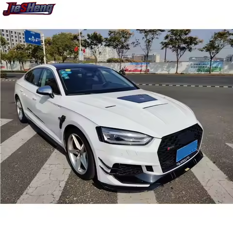 A4 A5 B9 Transparent Metal Engine Hood Bonnet for Audi A4 A5 S5 RS5 Sedan Car Body Kit 17-19