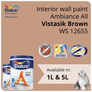 Dulux Interior Wall Paint - Vistasik Brown (WS 12655)  (Ambiance All) - 1L / 5L