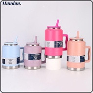 MUNDAN Water Bottle, 2L Insulated Sports Water Bottles, Portable BPA Free with Handle Thickened Gym 