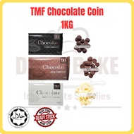 TMF Chocolate Compound Coin/Dark Chocolate/Coklat Gelap/黑巧克力/White Chocolate/Coklat Putih/白巧克力/Cake/