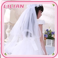 Wedding Tulle Flower Girls Veils First Communion Veil Tulles Elegant Long Veil Wedding Headpiece