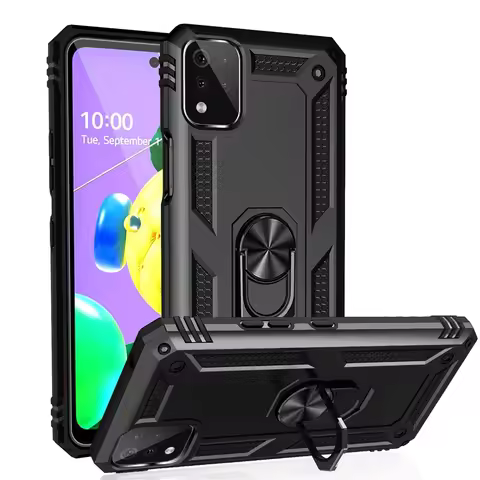 For LG K42 Full Shockproof Armor Case For LG K42 K 42 LGK42 Magnetic Ring Back Cover Protective Phon