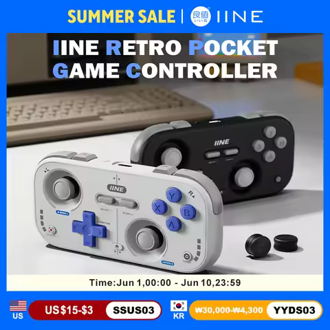 Retro Gaming Controller for Nintendo Switch 2/1 Steam Deck Android iOS Phone Car Game Console IINE P