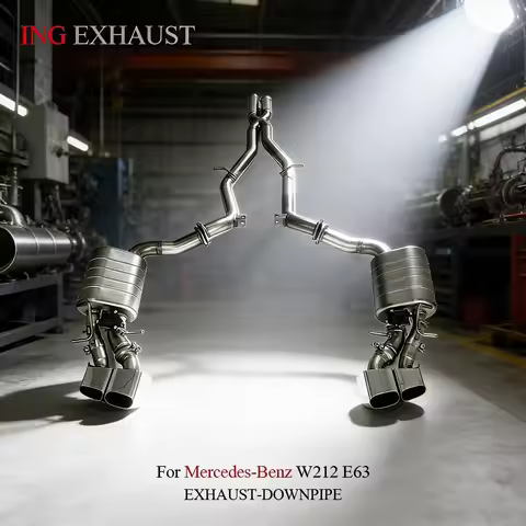 ING Performance Exhaust SS304 Catback for Mercedes AMG BENZ E63 W212 for E63 W211 V8 5.5t Valve Vehi