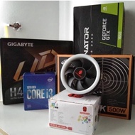 PC PART SET (INTEL i3 GEN10/GIGABYTE/8GB RAM/GTX 1650/5OOWATT)