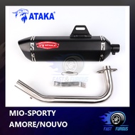 ATAKA Exhaust Pipe Full System Muffler Mio i 125/M3/Mio Soul i 125 /Mio Sporty /AMORE/NOUVO