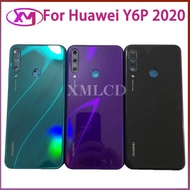 For Huawei Y6P 2020 Back Battery Cover Housing Glass Rear Door Case With Camera Lens Y6 P MED-LX9 MED-LX9N Replacement