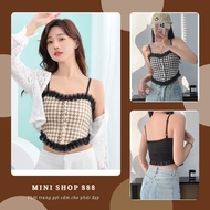 Mini shop 888 Cute Long 2-Strap Floral Lace Bra 168