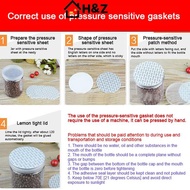 H&Z 200Pcs Self-adhesive Foam Pressure Sensitive Seal Cap Lining Tamper Resistant Seals Liner For Co