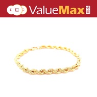 916 Gold Rope Bracelet | ValueMax | 22K Gold Rope Bracelet | 2.85g