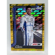 F1 Topps Chrome F1 2025 Alex Albon Gold F1 Logo Card /50