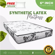 [FREE GIFT 1 X RM99 T-SHIRT] (Export Quality)Single Mattress/Tilam Bujang 5 inch Synthetic Latex Fee