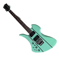 Left Handed BCRich Green Electric Guitar Chrome Tremolo Bridge 24 Frets