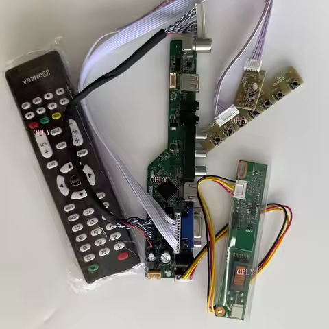 TV Analog Kit AV USB IR VGA HDMI LVDS 30 Pin Controller Driver Board Fit B156XW01 V0 LTN156AT01-A01 