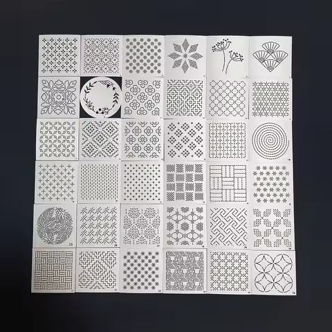embroidery kit patchwork Hand account sewing Drawing tools Quilting ruler Sashiko design soft mould