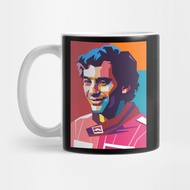Ayrton Senna colorful pop art - Ayrton Senna Tea Mug
